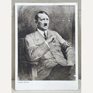 Original Nazi Era German Personality Postcard, HITLER!