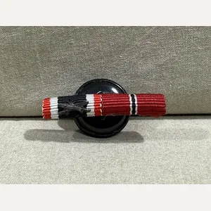 Original WWII German 2-Place Lapel Button Hole Ribbon Bar, UNISSUED