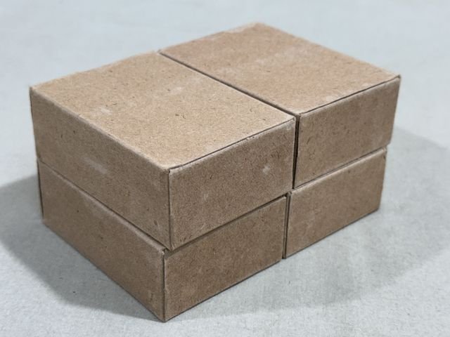 Original WWII German Cardboard 8mm In Stripper Clips Ammunition Boxes, Set of 4 — image 3