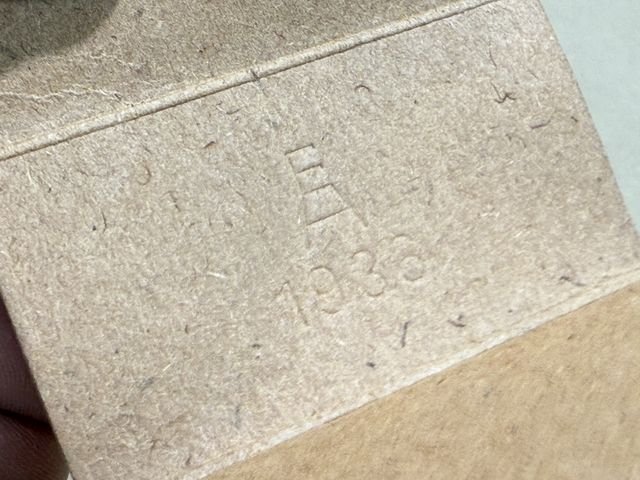 Original WWII German Cardboard 8mm In Stripper Clips Ammunition Boxes, Set of 4 — image 5