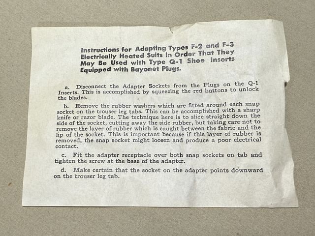 Original WWII US Army Air Force Electric Shoe Inserts, Pair — image 2
