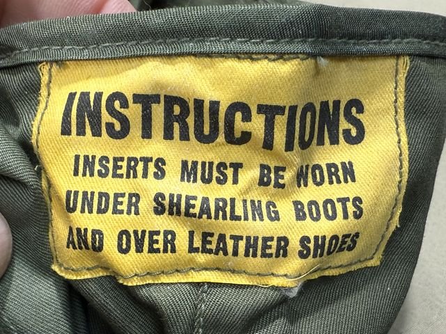 Original WWII US Army Air Force Electric Shoe Inserts, Pair — image 8