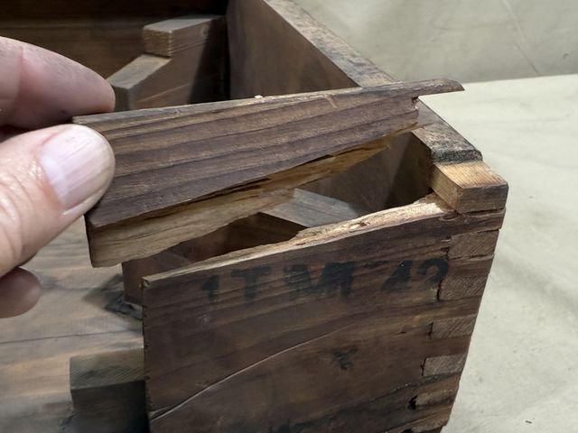 Original WWII German Tellermine 42 Transit Box, UNUSED! — image 7