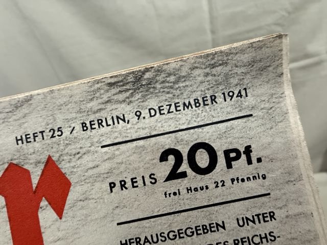 Original WWII German Luftwaffe Magazine Der Adler, December 1941 — image 2