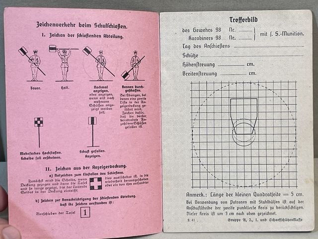 Original WWII German Soldier's Schießbuch (Shooting Book) for Rifle/Carbine — image 3