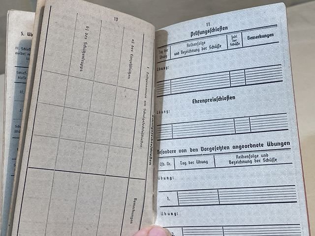 Original WWII German Soldier's Schießbuch (Shooting Book) for Rifle/Carbine — image 6