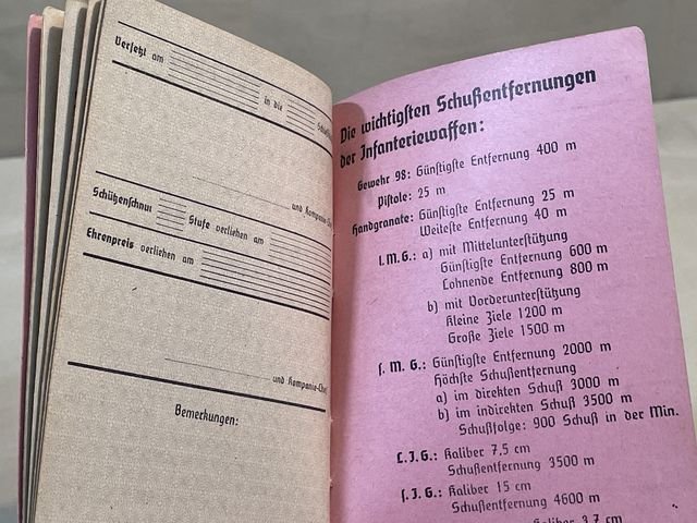 Original WWII German Soldier's Schießbuch (Shooting Book) for Rifle/Carbine — image 7
