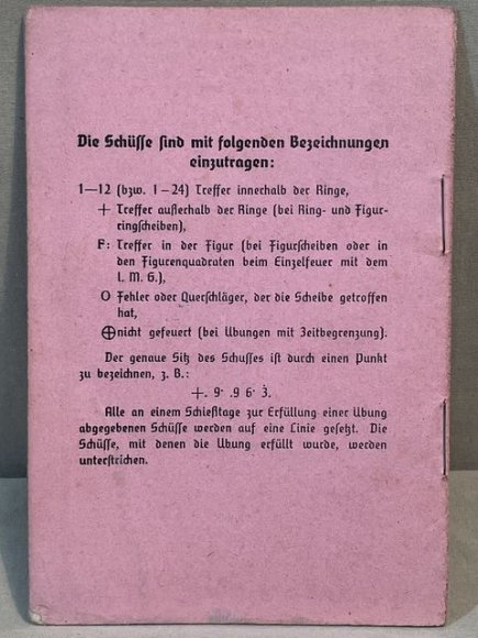 Original WWII German Soldier's Schießbuch (Shooting Book) for Rifle/Carbine — image 8
