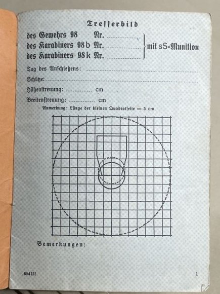 Original WWII German Soldier's Schießbuch (Shooting Book) for Rifle/Carbine — image 3