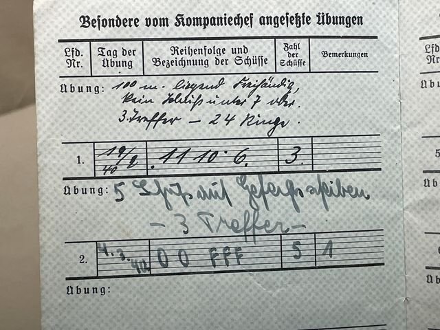 Original WWII German Soldier's Schießbuch (Shooting Book) for Rifle/Carbine — image 7