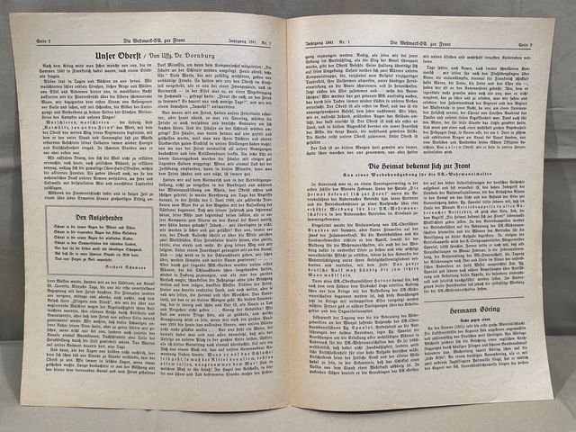 Original Nazi Era German SA Newsletter, Die Westmark-SA zur Front — image 4