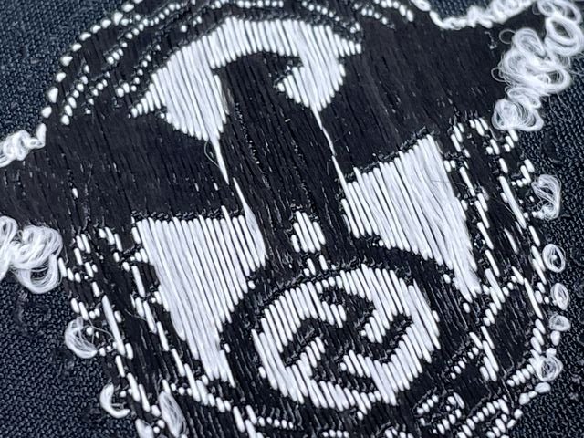 Original WWII German Panzer Police M43/Overseas Cap Insignia — image 4