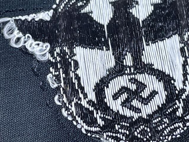 Original WWII German Panzer Police M43/Overseas Cap Insignia — image 4