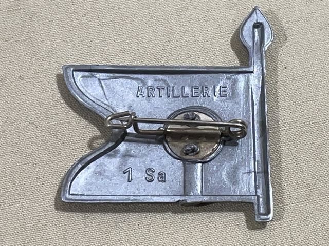 Original WWII German Flag Tinnie, ARTILLERIE — image 2