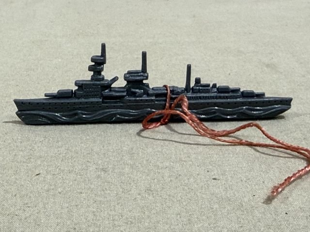 Original WWII German WHW Donation Figure, Battle Ship — image 2