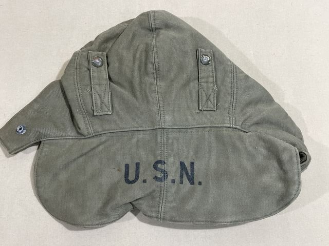 Original WWII US NAVY Winter Hat, Size 7.25 — image 3