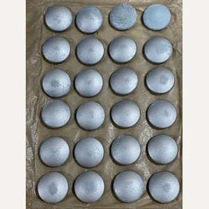Original WWII German Card of 19mm Pebbled Buttons, Silver