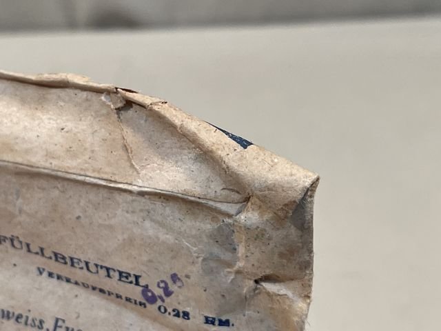 Original Nazi Era German Schweiss-Foot Powder Packet, FUSS PUDER — image 12