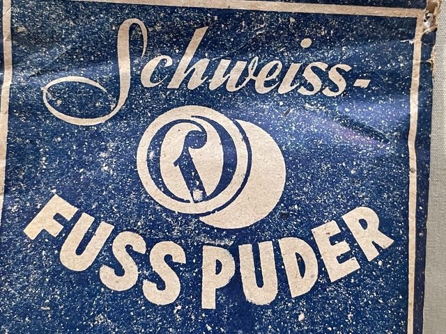 Original Nazi Era German Schweiss-Foot Powder Packet, FUSS PUDER — image 3