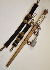 Navy Dagger With Straps and Knot