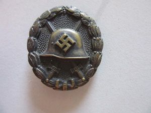 Early Spanish German Wound Badge in Black