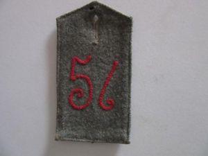 WW1 German Shoulder Strap 57 rgt