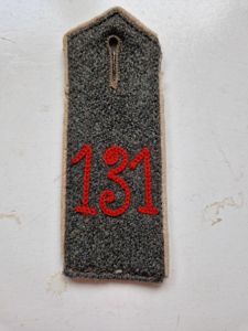 German WW1 shoulder strap 131 Rgt