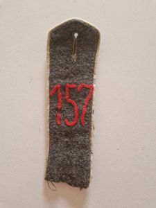 WW1 German Shoulder Strap 157 th Rgt