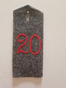 WW1 German Shoulder Strap 20th Rgt