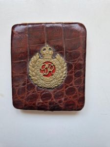 Cigarette Case With Royal Engineers Cap Badge