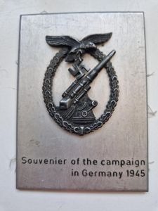 Luftwaffe Flak Badge 1945 Souvenier