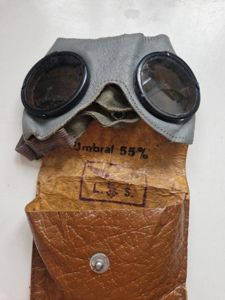 German Combat Goggles in Pouch