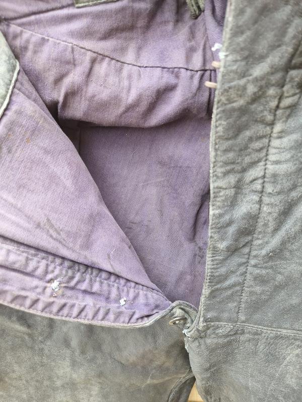 Kriegsmarine Black Leather Trousers — image 4