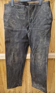 Kriegsmarine Black Leather Trousers