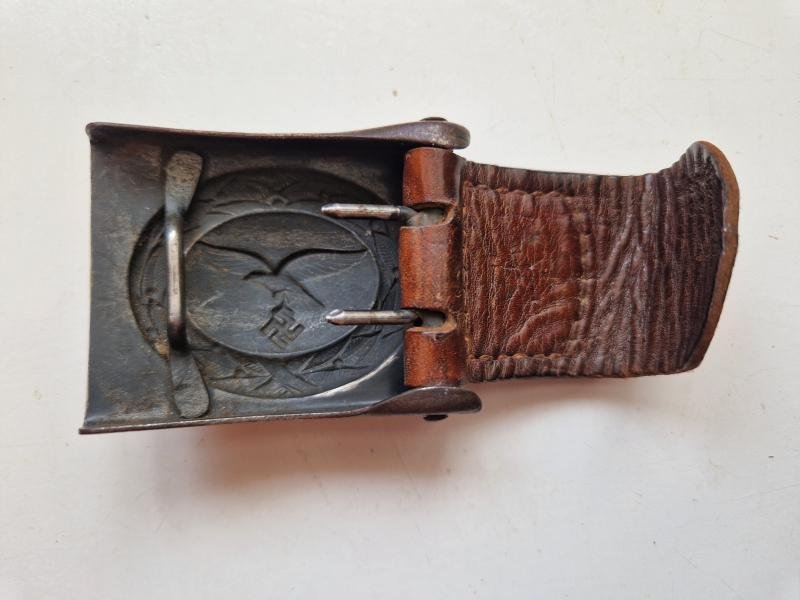 Luftwaffe Steel Buckle With 1940 Dated Fob — image 4