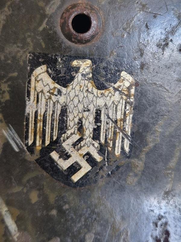 Army M35 X Double Decal Camo Combat Helmet — image 2