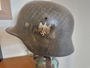 Army M35 X Double Decal Camo Combat Helmet