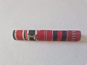 Iron Cross 2nd Class 1939 5 Place Ribbon Bar
