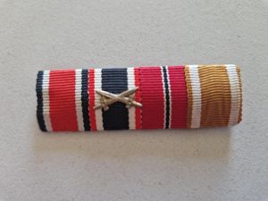Iron Cross 2nd Class 1939 4 Place Ribbon Bar