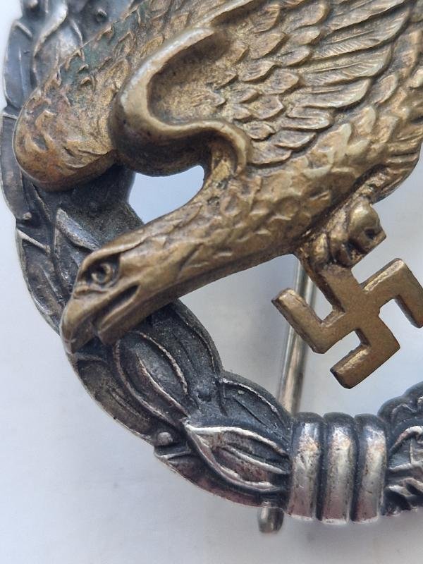 German Luftwaffe Paratrooper Badge Early — image 2