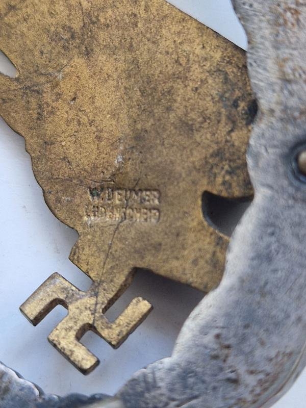 German Luftwaffe Paratrooper Badge Early — image 4