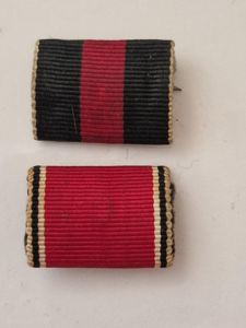 1st October Medal 1938 and 13th March ribbon Bars