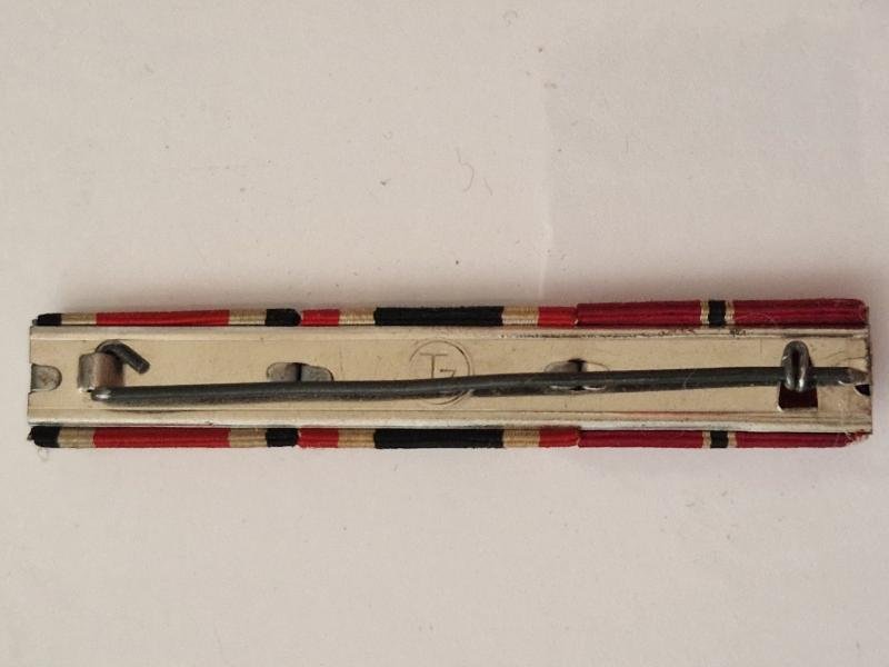 Iron Cross 2nd Class 1939 3 Place Ribbon Bar — image 2