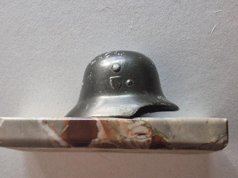 German Helmet Desk Ornament ww2 — image 4