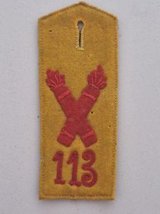WW1 Artillery Shoulder Strap 113
