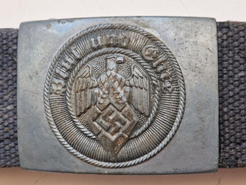 HJ Buckle on Blue Web Belt — image 2