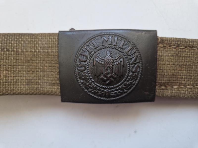 Afrikakorps Belt and Buckle with Web Fob — image 2