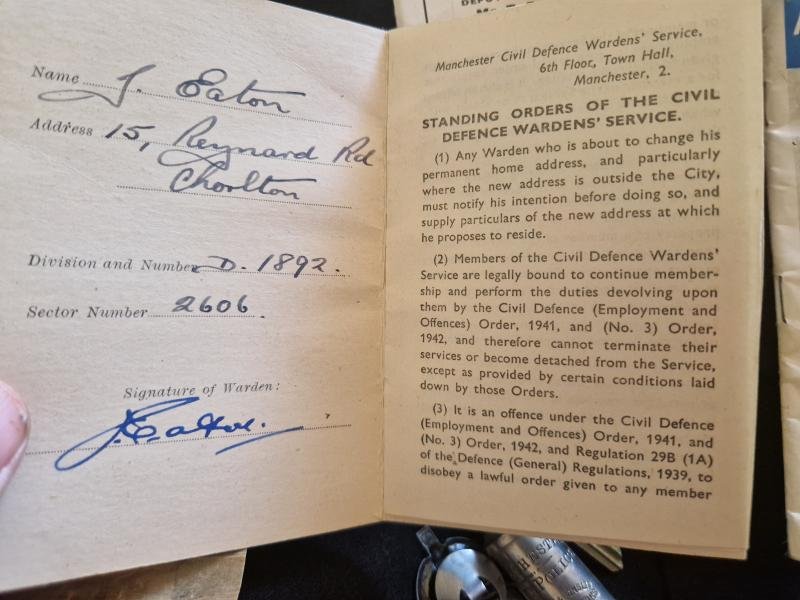 Manchester Civil Defence Battledress and Trousers etc Group — image 4