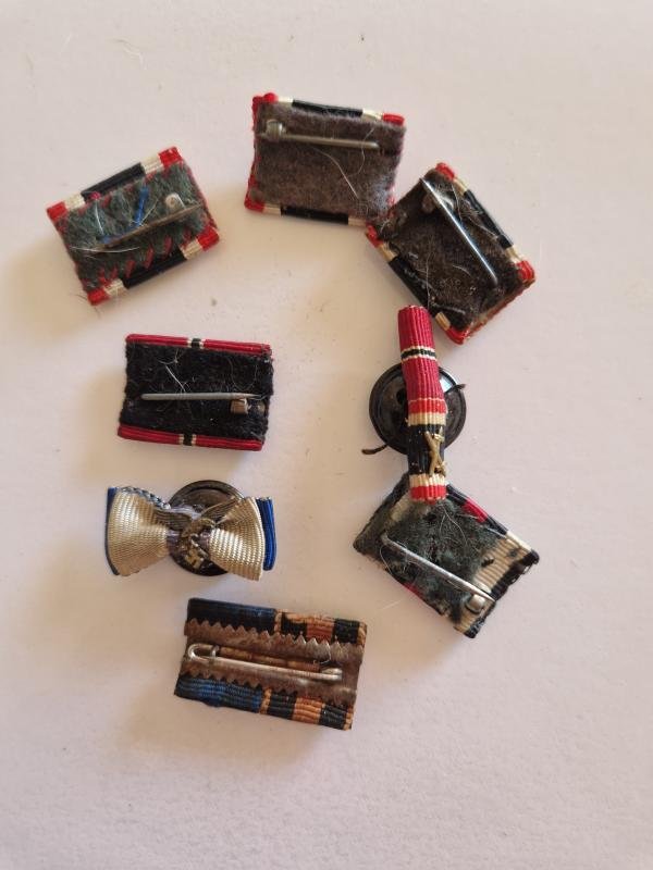 Group of Medal Ribbon Bars and Button Hole Ribbons — image 2