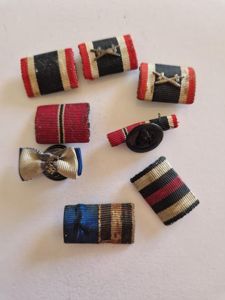 Group of Medal Ribbon Bars and Button Hole Ribbons